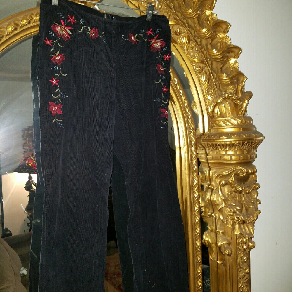 COPY - Corduroy embroidery pants INC